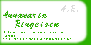 annamaria ringeisen business card